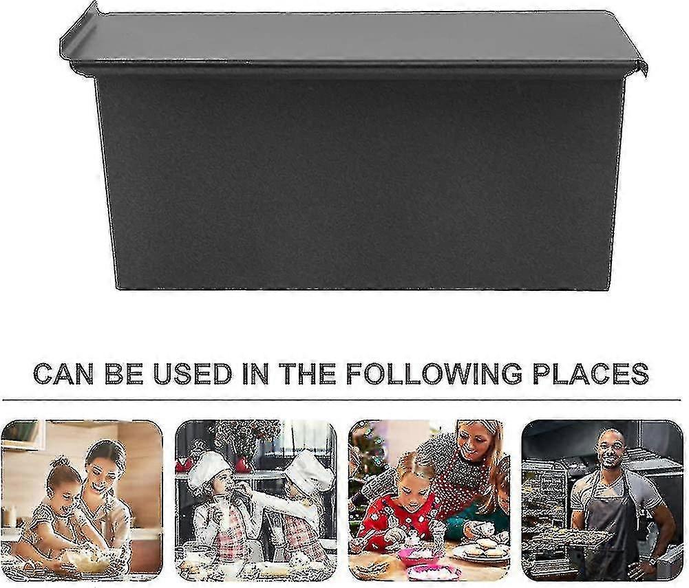 Loaf Pan With Lid Steel Bread Baking Pan Cake Toast Non-stick Toast Box