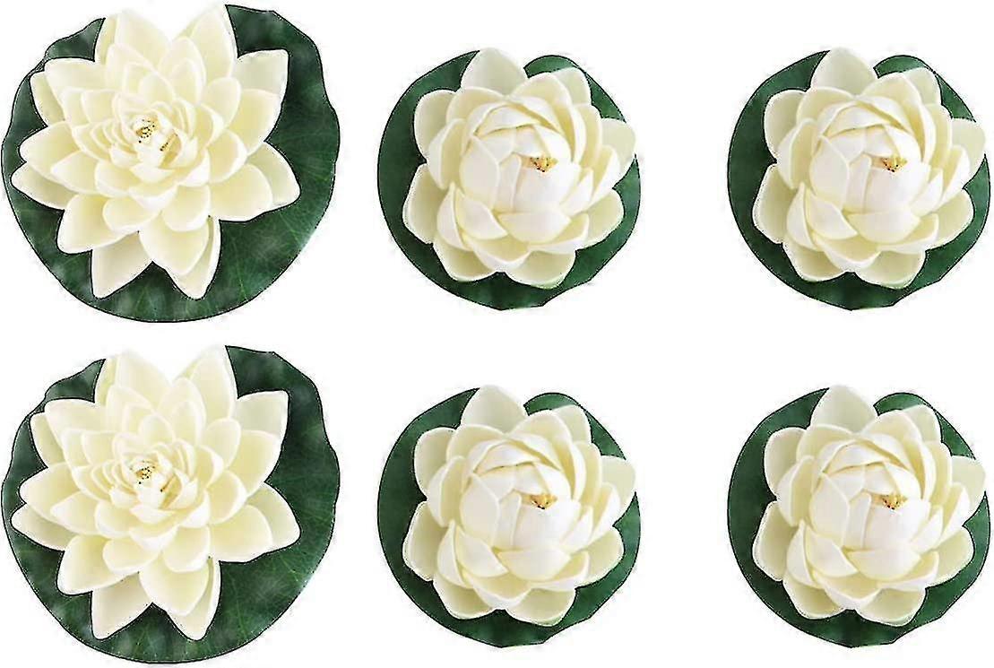 White Artificial Pond Plants Lotus Lilies