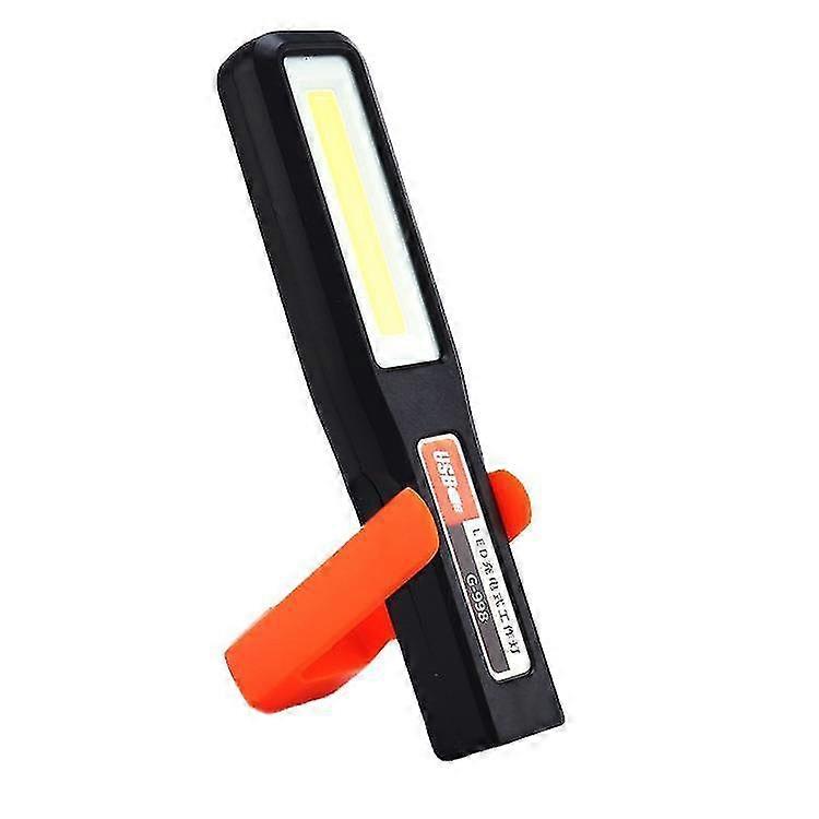 2pcs Cob Led Cordless Magnetic Work Light Usb Inspection Lamp Torch Rechargeable Flashlight