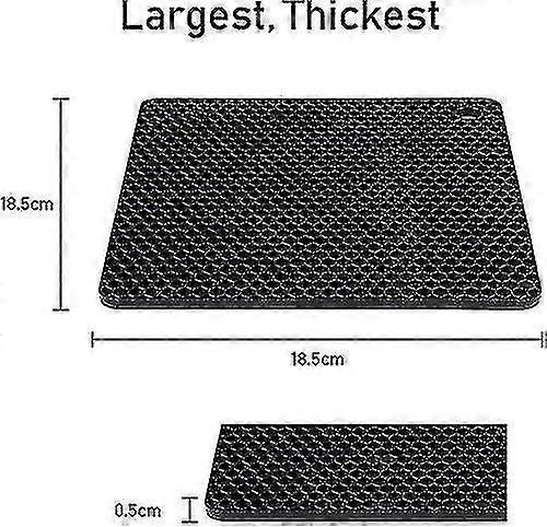 Silicone Table Mat, 4pcs Silicone Trivet Non-slip, 18.5cm Honeycomb Kitchen Table Pad Mult