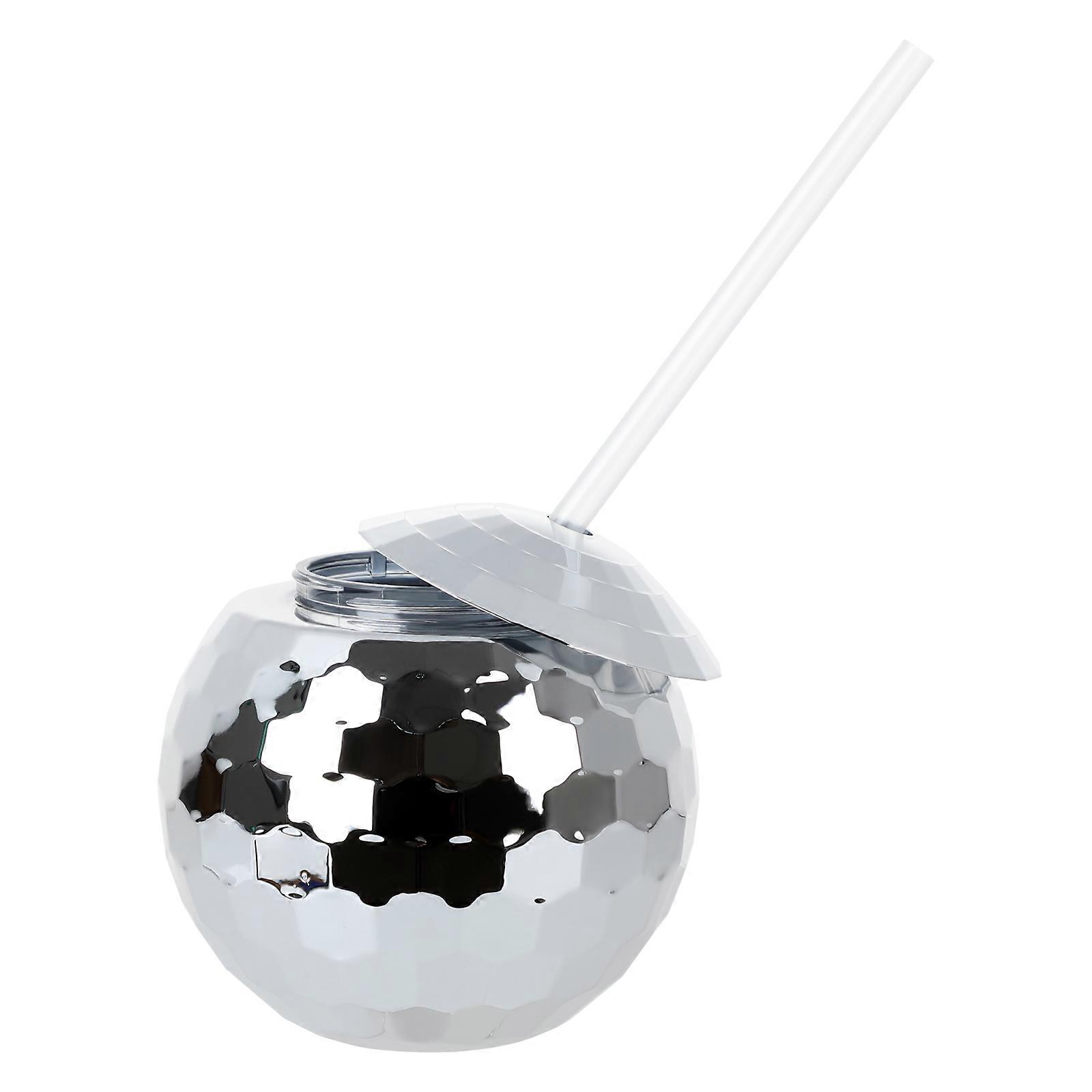Disco Plastic Water Cup Unique Design 580ml Suitable For Party Bars And Parties Food-grade Material Four-color With Straw