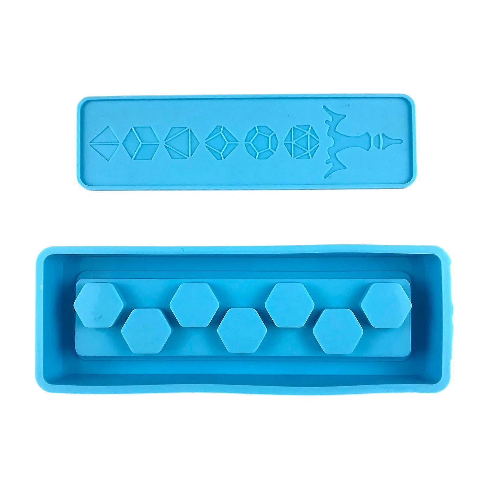 Dice Box Hexagonal Dice Organizer Mold Decor Tools Decoration Desktop Crafts