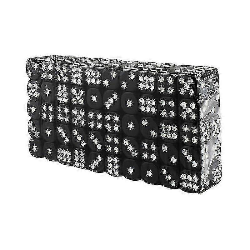 Six-sided Dice, 100 Pcs-black - JA