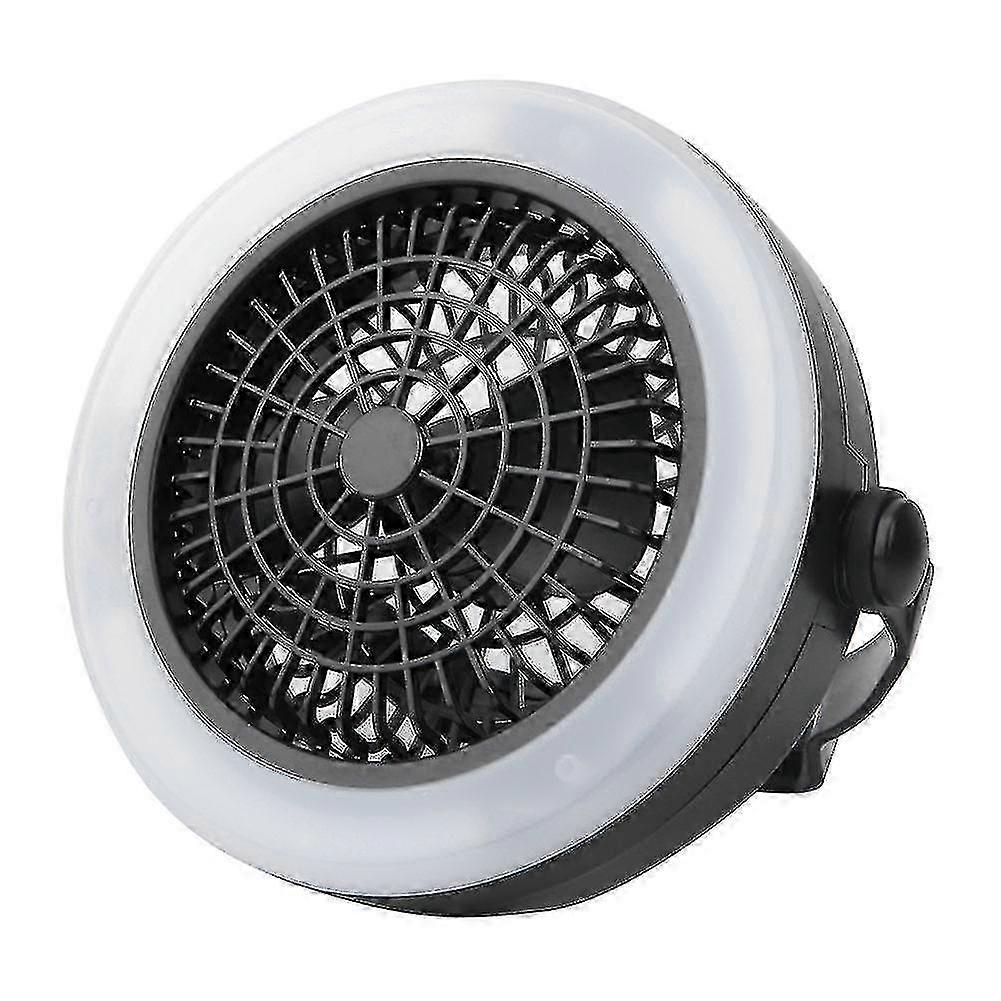 Portable Black LED Fan Tent Light Camping