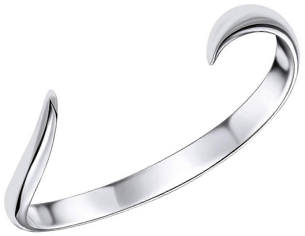 Beginnings Open Ribbon Twist Bangle - Silver