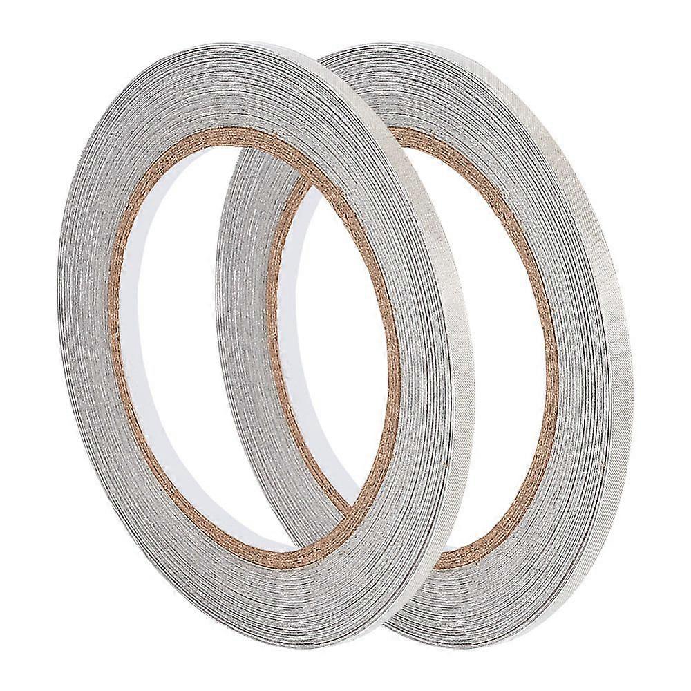 Conductive Fiberglass Fabric Adhesive Tape for EMI Shielding RF Blocking Laptop Cellphone LCD Cable Wire Harness Wrapping Silver 5mm 20m/roll