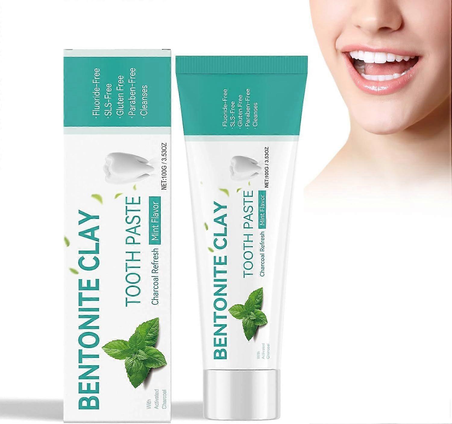 ホワイトニング歯磨き粉、100 g歯磨き粉、白い歯、フレッシュミント入りナチュラルホワイトニング活性炭歯磨き粉、オーラルケア歯磨き粉、Plの削減