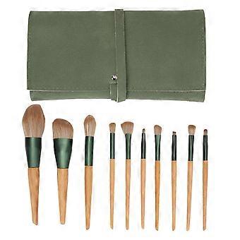 10pcs Makeup Brush Set Synthetic Eye Shadows Concealers Brushes with Storage Bag for Beginners 