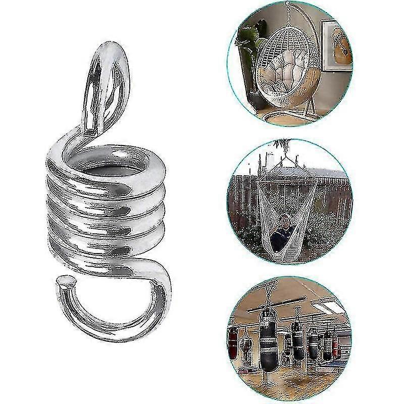 Galvanized Steel Hammock Spring Hooks,hanging Chair Spring, High Load, Rust-proof And Strong