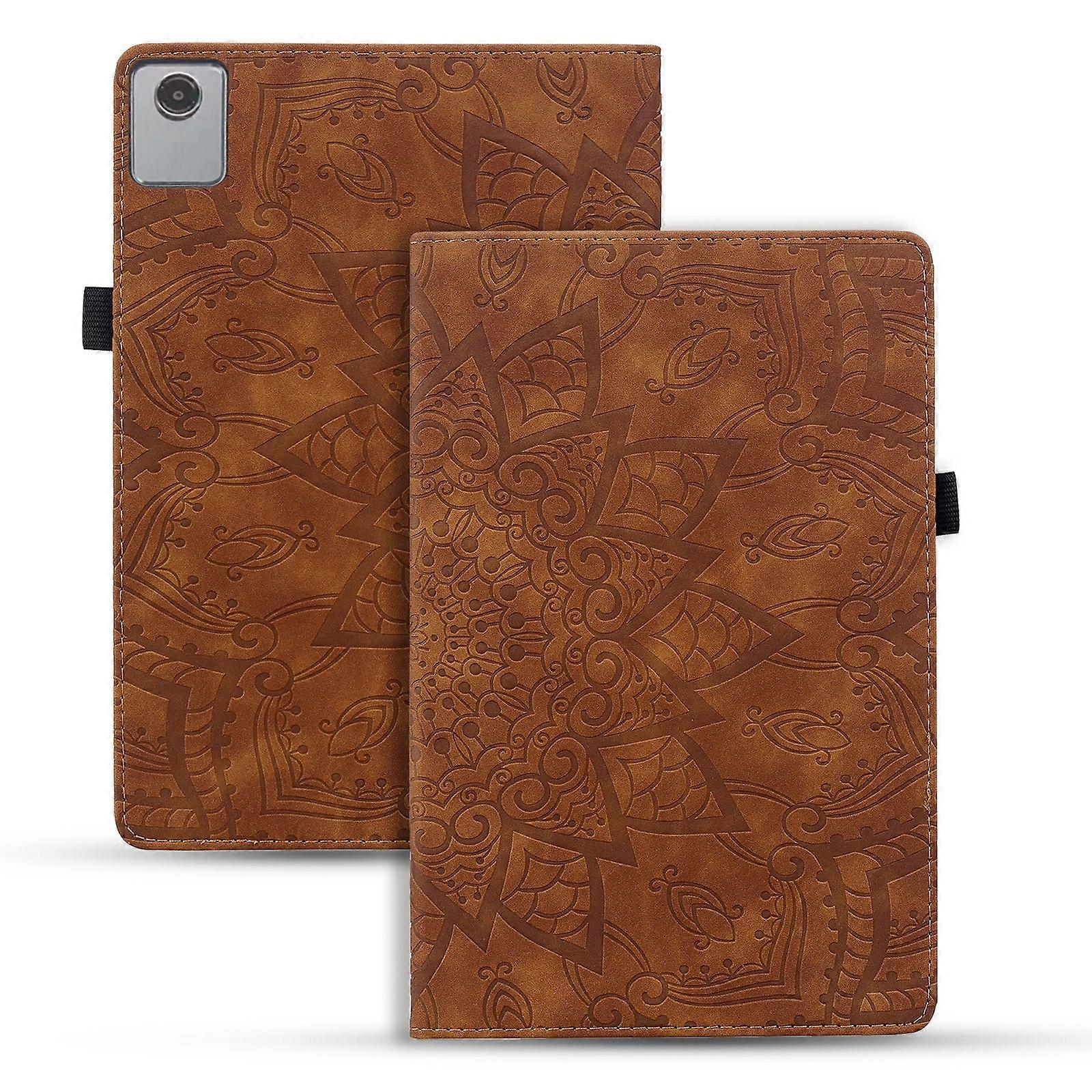 Calf Texture Embossed Leather Tablet Case