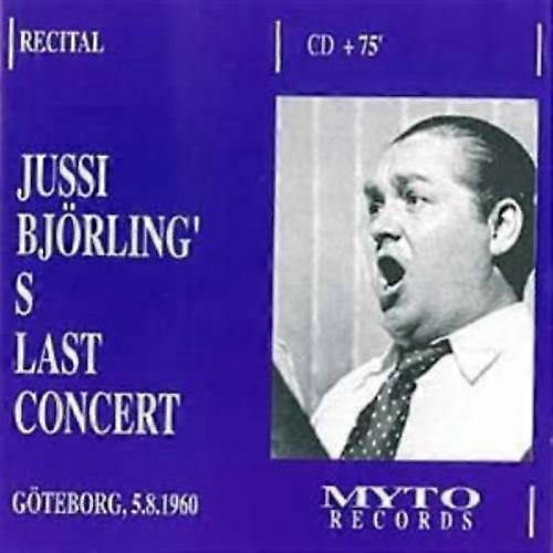 Jussi Bjorlings Last Concert CD
