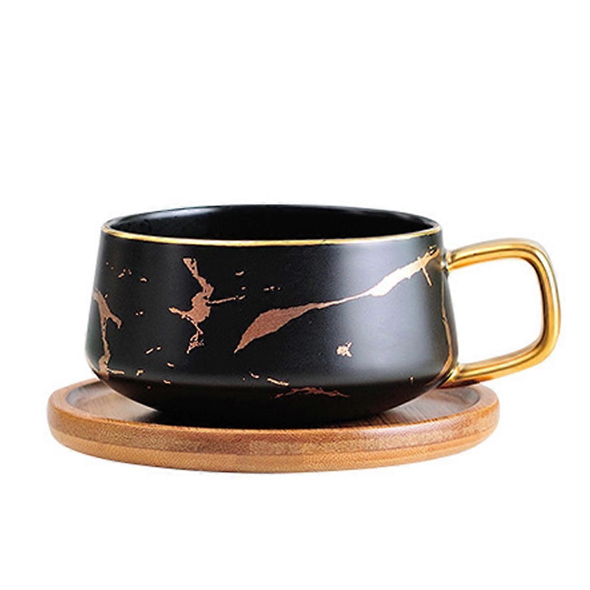 Espresso cup set for cappuccino, milk, oatmeal