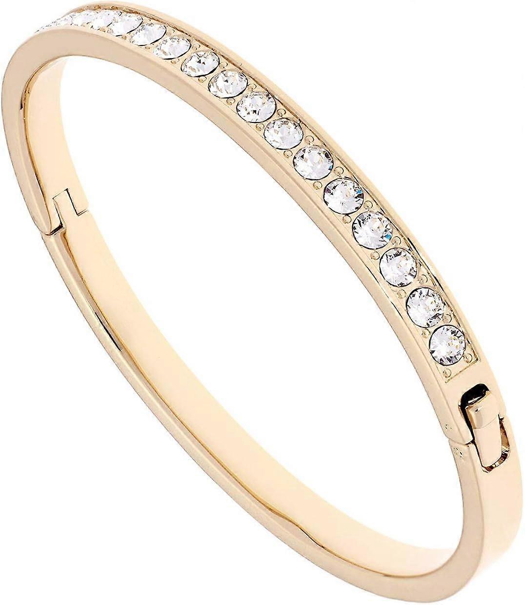 Hinge Crystal Bangle Bracelet For Women