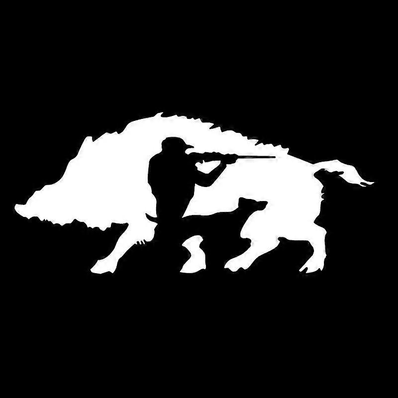 S50771# Wild Boar Hunters Sticker on The Car Vinyl Decal Waterproof Decoration for Rear Window Car Stickers