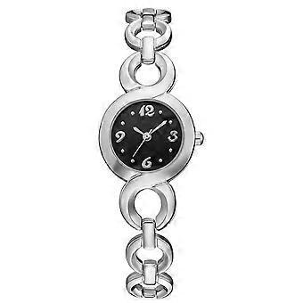 Exquisite Personality Fashion Simple Watch Jewelry Wrist Accessory(Silver with Black Face),for men and women