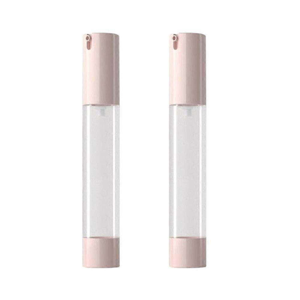 30ml Clear Plastic Airless Pump Bottles 8 Pack - Refillable Travel Containers for Liquid Cosmetics and Skincare