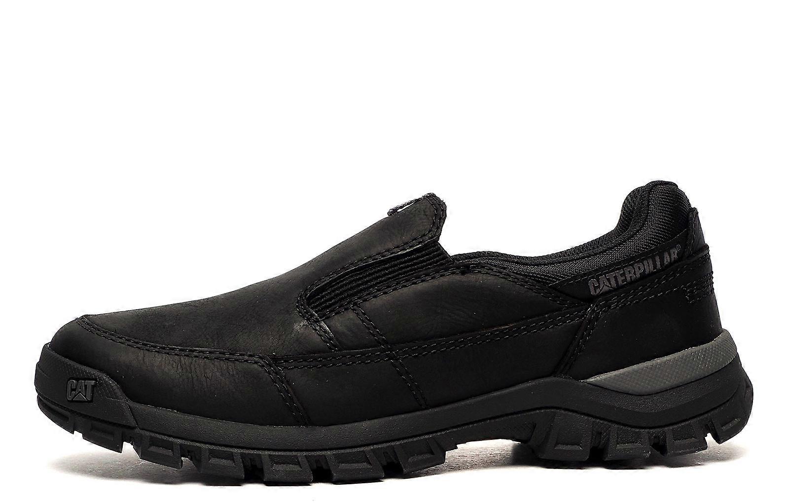 Caterpillar CAT Threshold Leather Slip On Shoes Black
