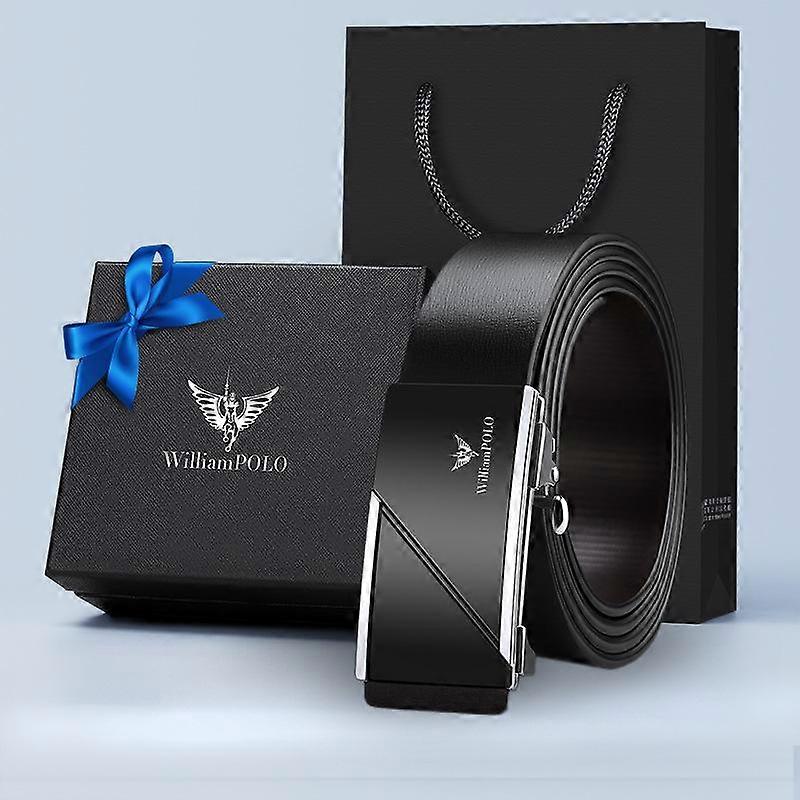 King belt leather 2023 new men buckle pure leather automatic buckle high-grade waist belt men.