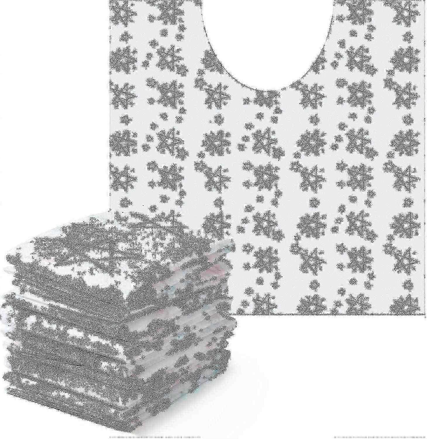 50個の使い捨てトイレ便器マット脱臭トイレマット防水バスルームU字型マットKi用