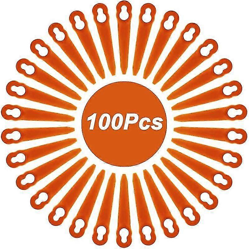 Pack of 100 Blades Compatible for Stihl PolyCut 2-2 PolyCut 3-2, FSA 45 FSA 57 FSE 52 Edger, Plastic Blades for Stihl Cordless H166 Edger