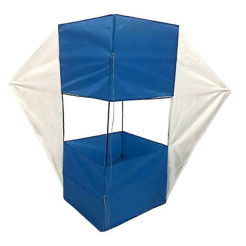 Stereo Colorful Cube Box Shape Kite With Handle Line Outdoor Toy For Adult