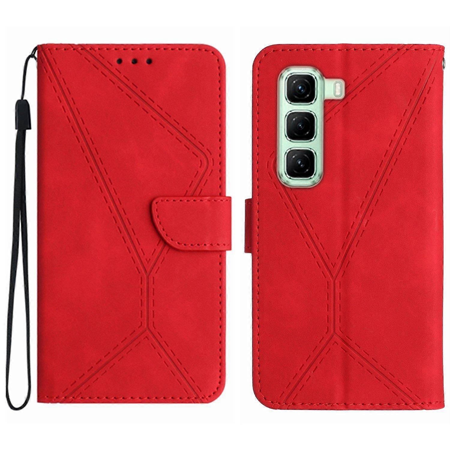 Stitching Embossed Leather Phone Case