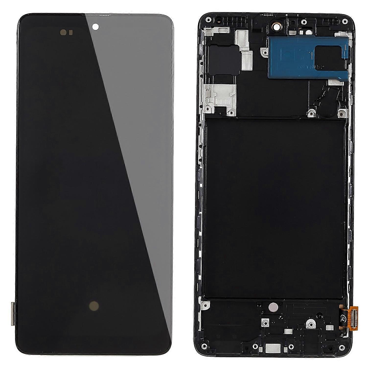 For Samsung Galaxy A71 4G SM-A715 Grade C OLED Screen and Digitizer Assembly+Frame (without Logo)
