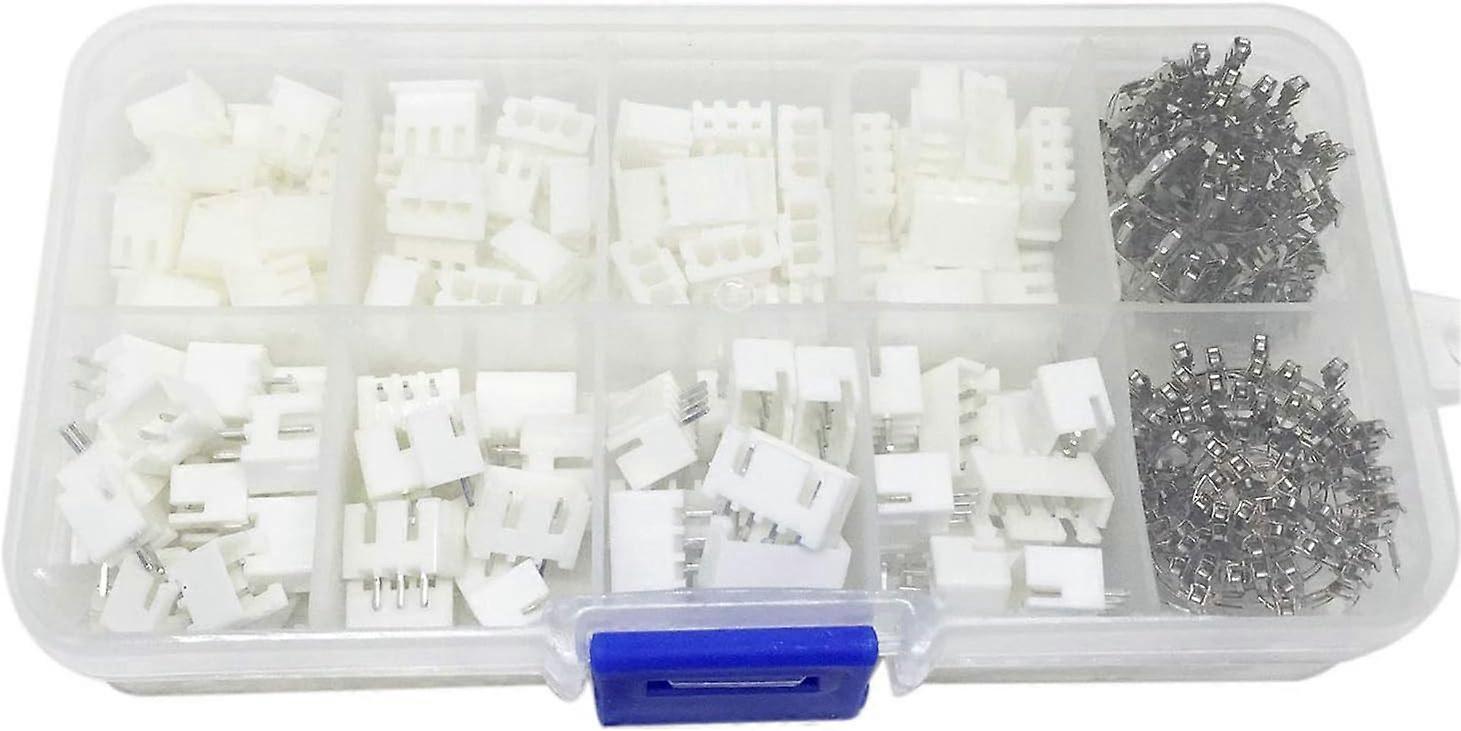 250Pcs Lot 50 Sets Box Durable Nylon Jst Connector Kits Conductive Pure Copper For Display And Led Lighting Use