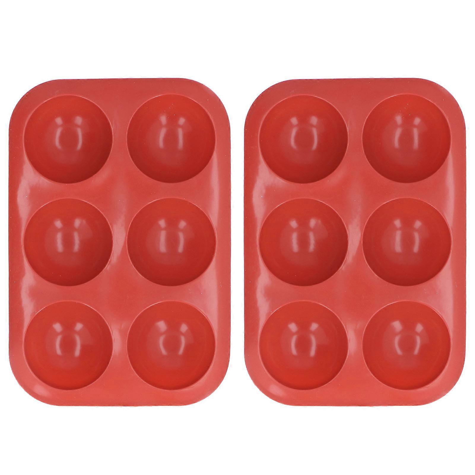 2PCS Chocolate Molds Flexible Elastic Environmentally DIY Production Chocolate Molds Silicone for Cupcake
