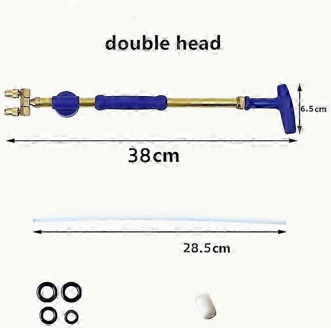 Double Head Handheld Push Pull Copper Pump Sprayer, Air Pump Sprayer for Garden, Lawn, Courtyard