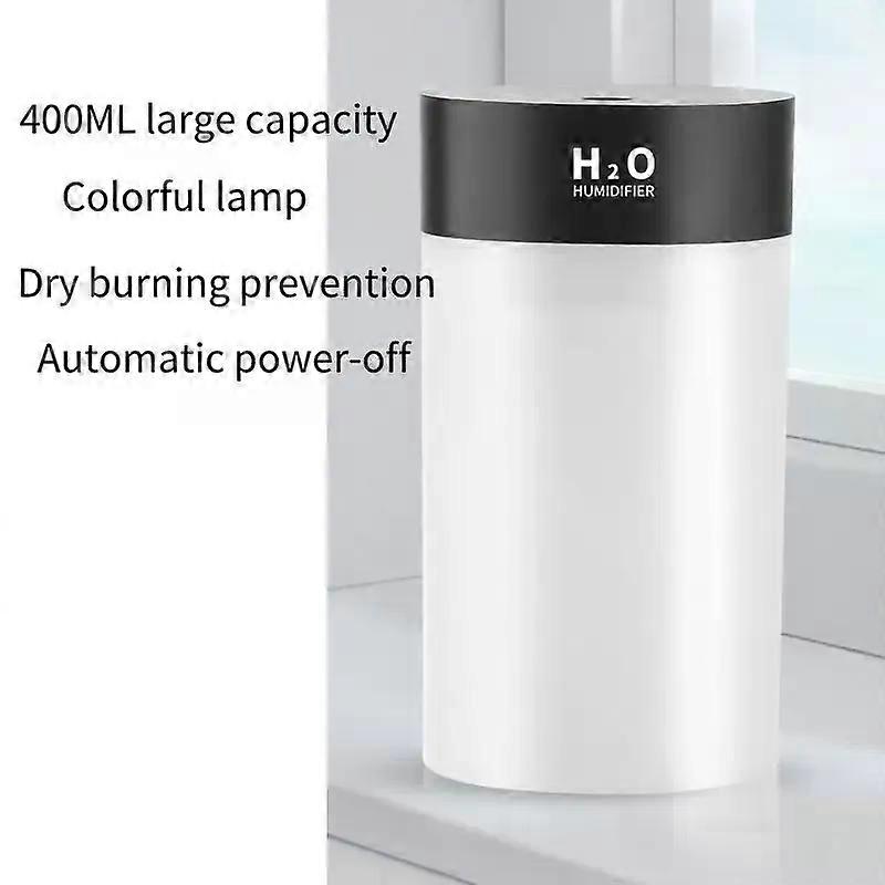 400Ml Large Capacity Diffuser Humifider Aromatic Oils Mist Sprayer Usb Desktop 7 Colors Light Transparent Ultrasonic Mist Maker