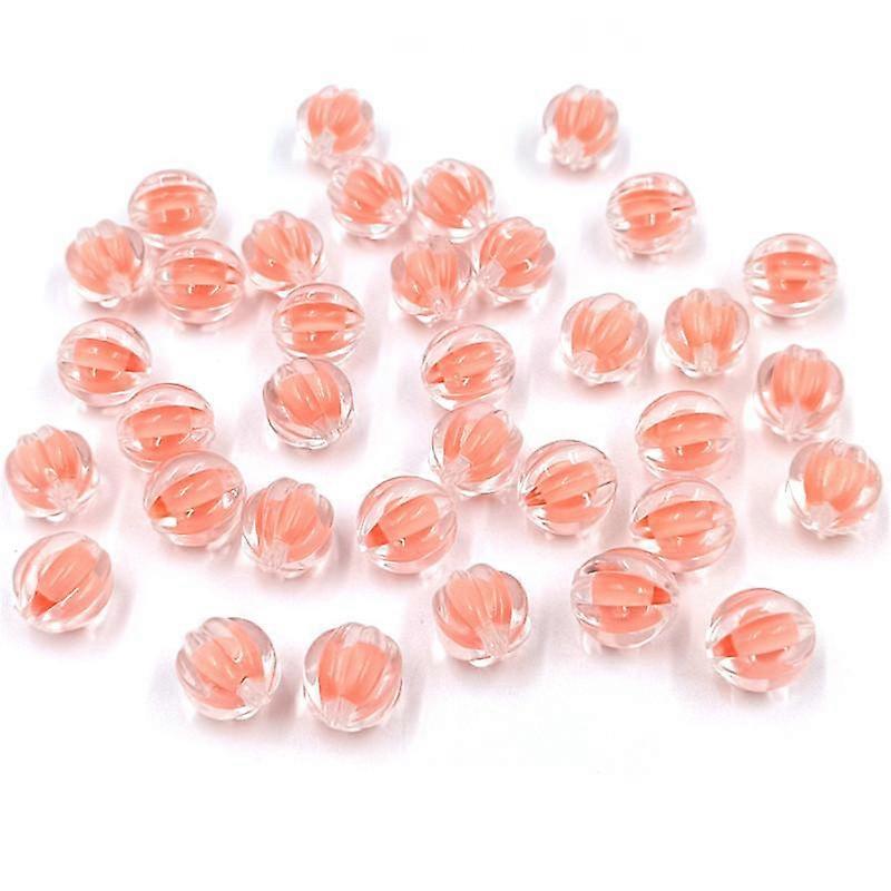 High quality 10Pcs Acrylic for Jewelry Making DIY Handmade Materials Pumpkin/Peach Heart Beads Clear/Matte Corespun Pendants