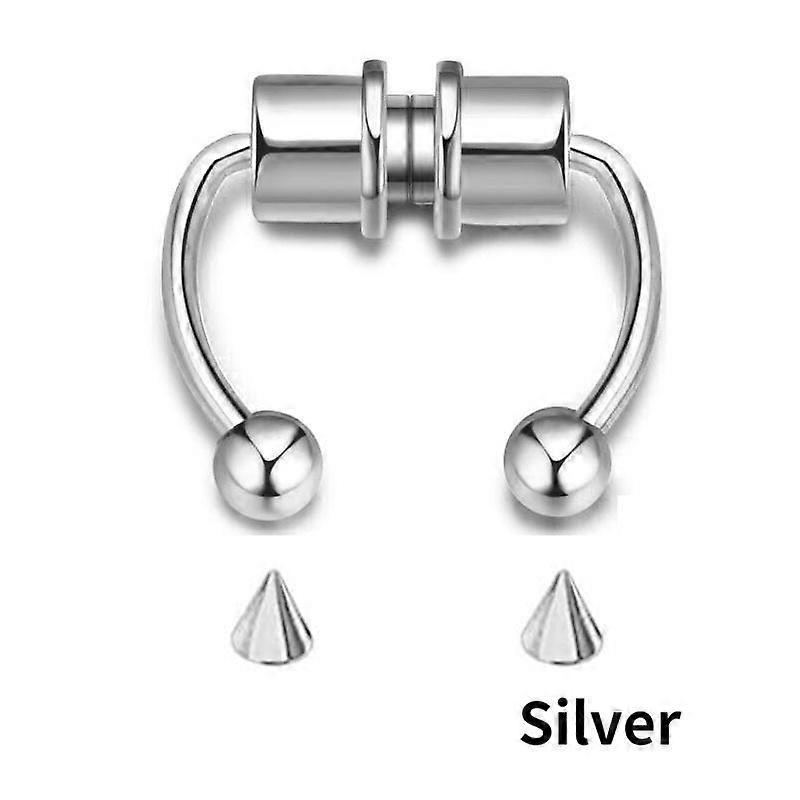 Fashion Stainless Steel Magnetic Horseshoe Artificial Nose Rings Non Pierced Nose Hoop Piercing Nose Rings