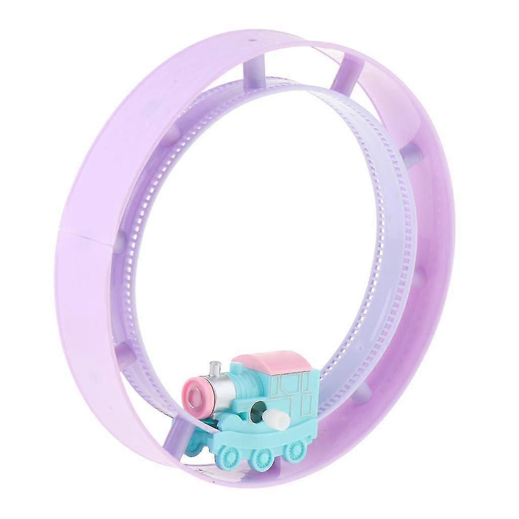 Mini Clockwork Train Track, Tumbling Train On Rails Rolling Circle, For Kids Gift