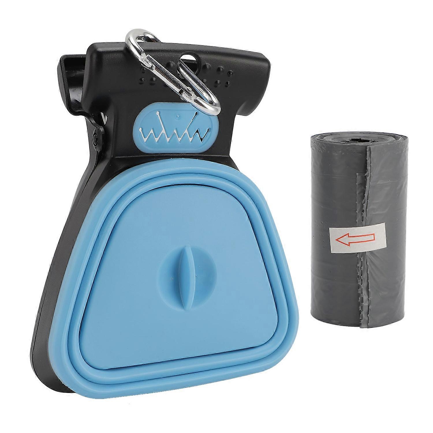 Portable Dog Pooper Scooper Foldable Pet Travel Waste Pick Up Poop Scoop with Bag Attachment for Wal