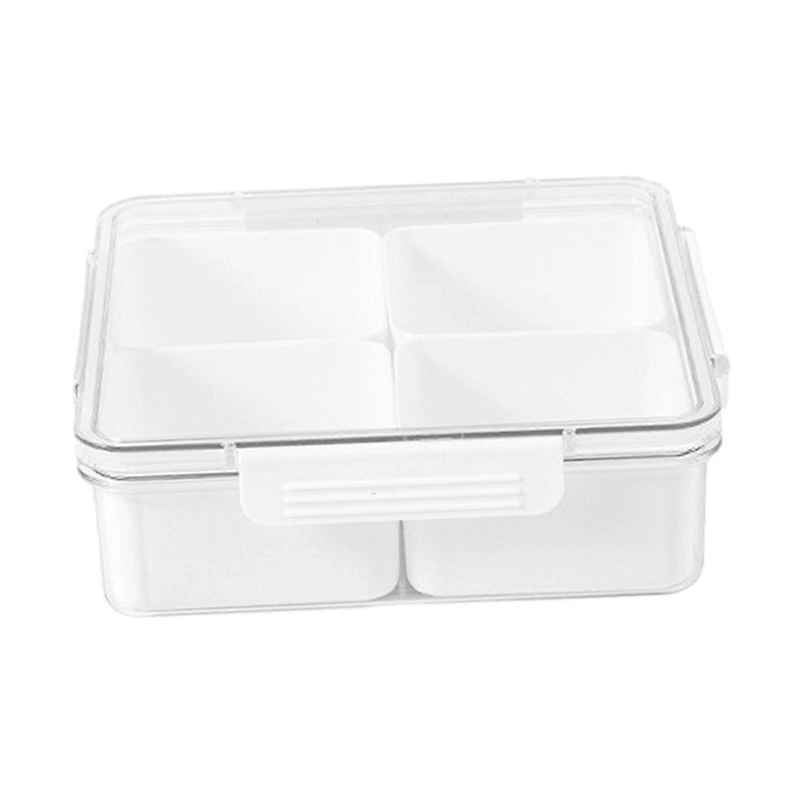 Dried Fruit Storage Tray, Appetizer Platter with Lid, Snack Platter, Multi Grid