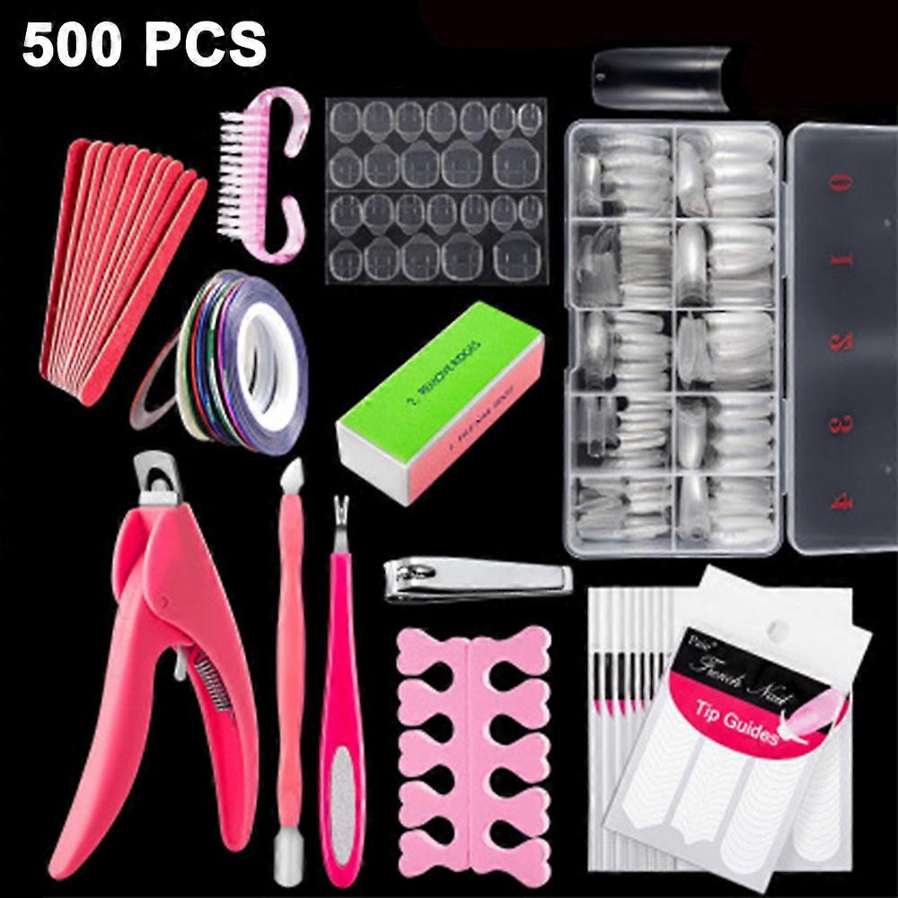 Nail Tips Kit, Coffin Shape, High Quality Abs Material, 13 Different Tools, Square Nail Tips, Safe And Comfortable, Wide Application, 10 Different
