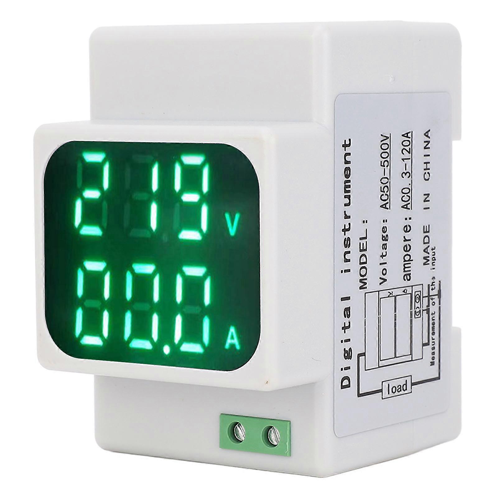 0.3-120A Digital AC Voltage Current Combination Meter 0.56in LED HD Display Multi Function Energy Meter