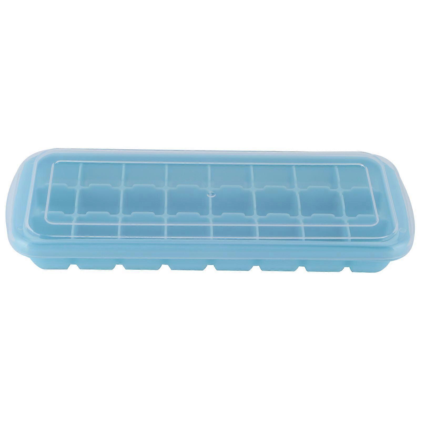24-Grid Silicone Ice Tray with PP Lid for Home Kitchen