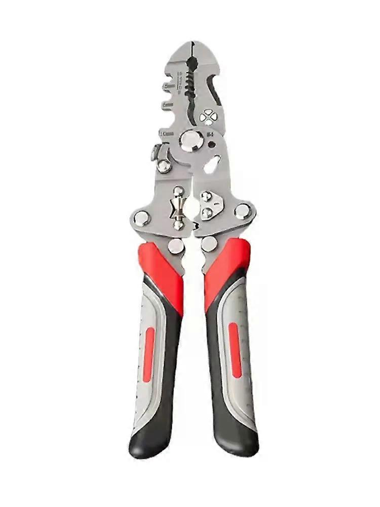 Electrician Gross Side Cutting Wire Crimper Adjustable Automatic Wire Stripper Pliers Multi Functional Foldable Press