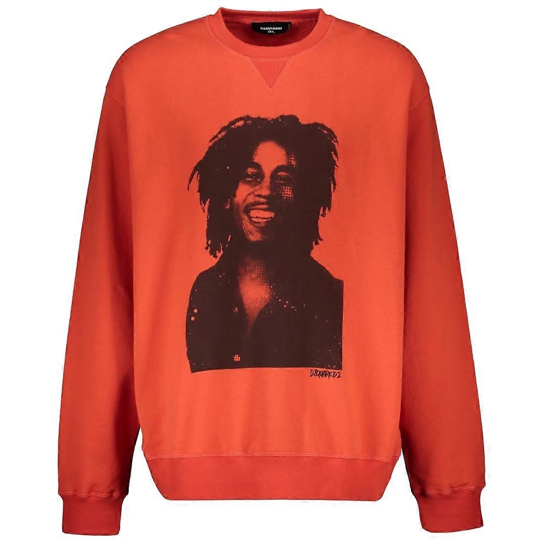 Dsquared2 Bob Marley Cool Fit 橙色卫衣