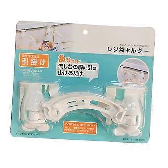 Plastic Garbage Bag Holder Hook & Rack for Kitchen Trash Storage