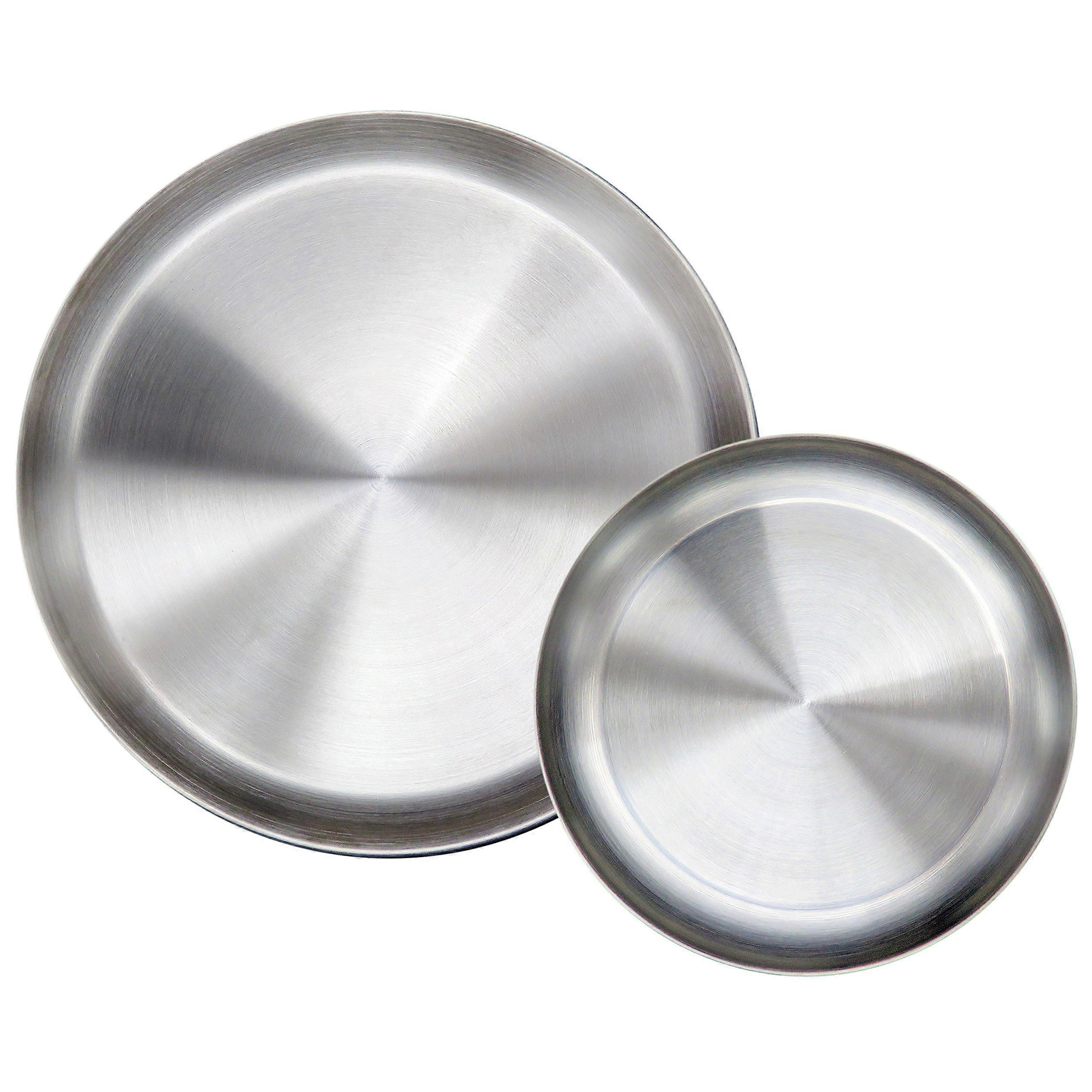 2 Pack Matte Polished Plates for Dinner Plate Usage 9.0 Inch