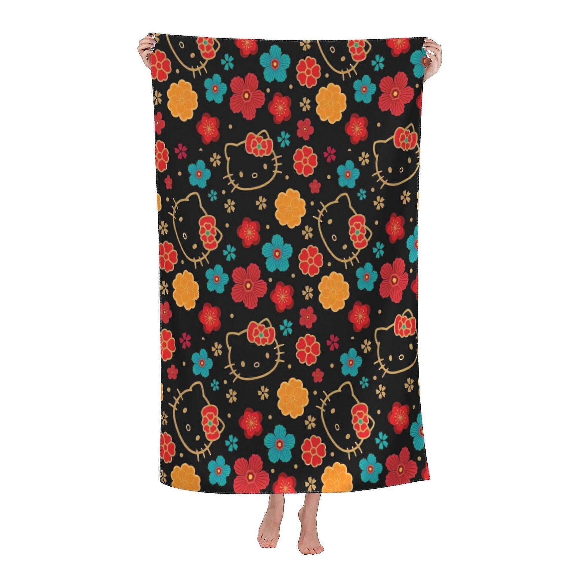 Hello Kitty Beach Towel, Large Microfiber Bath Towel