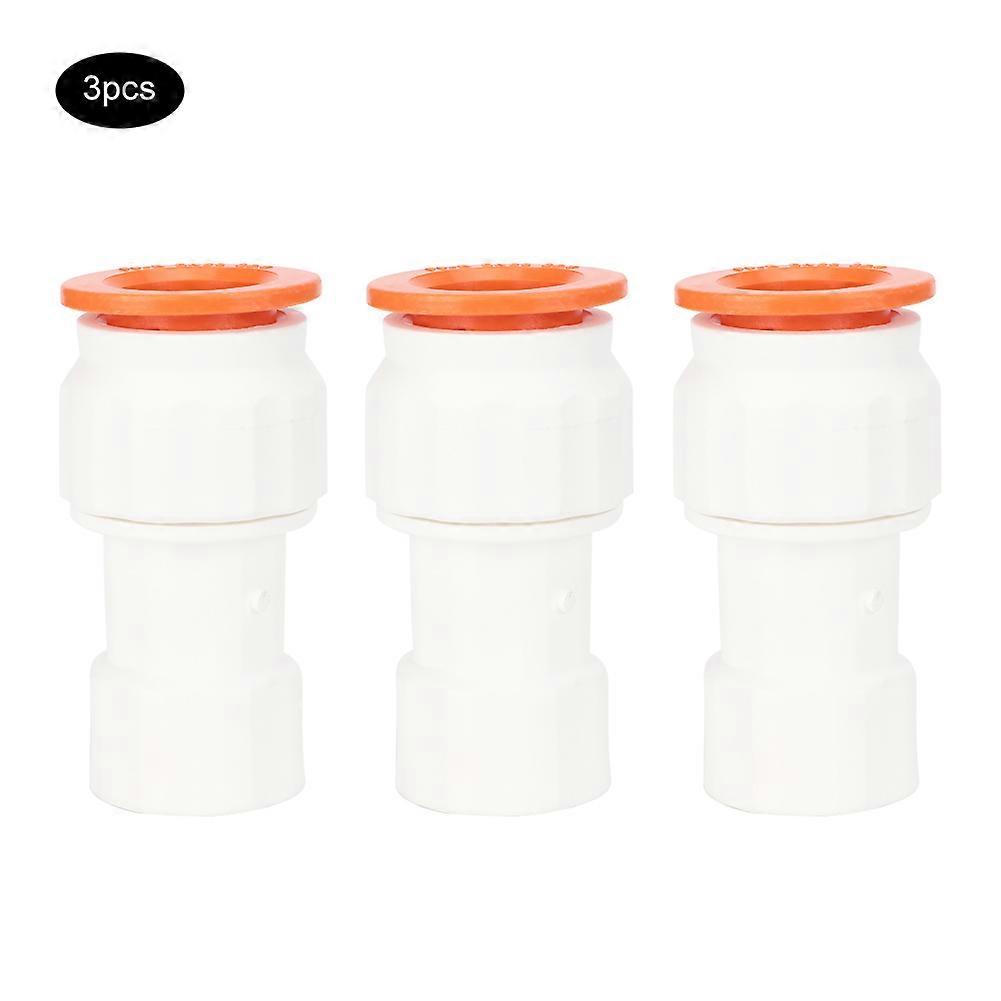  3Pcs PPR Plastic Water Pipe Adapter Accessories Straight Connector <br>