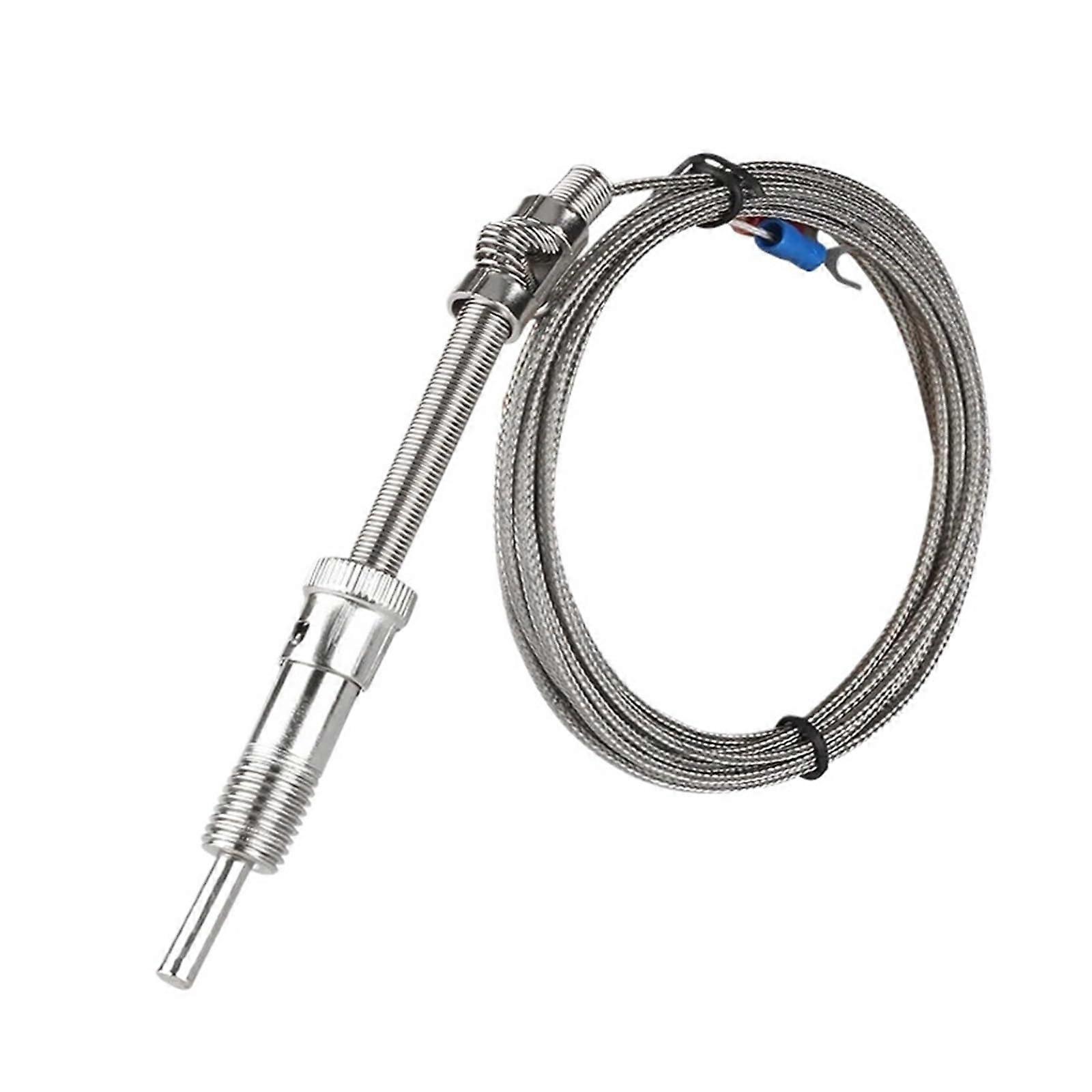 Thermocouple Temperature Sensors K/E Type M12*1.5 Compression Spring Probe 1-5 Metres Shielded Wire K Type 5M