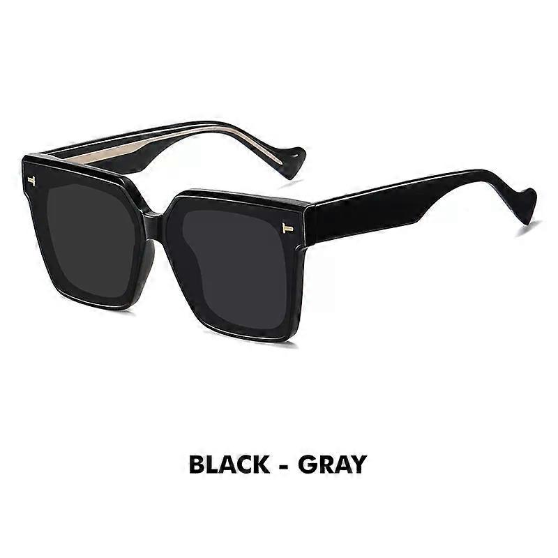 Top Quality Thick Crystal Rivet Square Sunglasses Women Polarized Driving Glasses Men Elegant Oversized lunette de soleil femme
