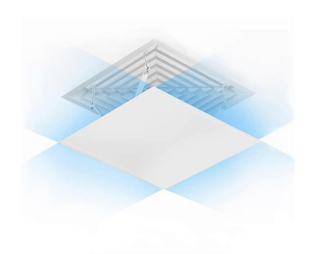 Ceiling Wind Deflector for Central Air Conditioning, Adjustable 48-Inch Airflow Diverter for Improved Comfort