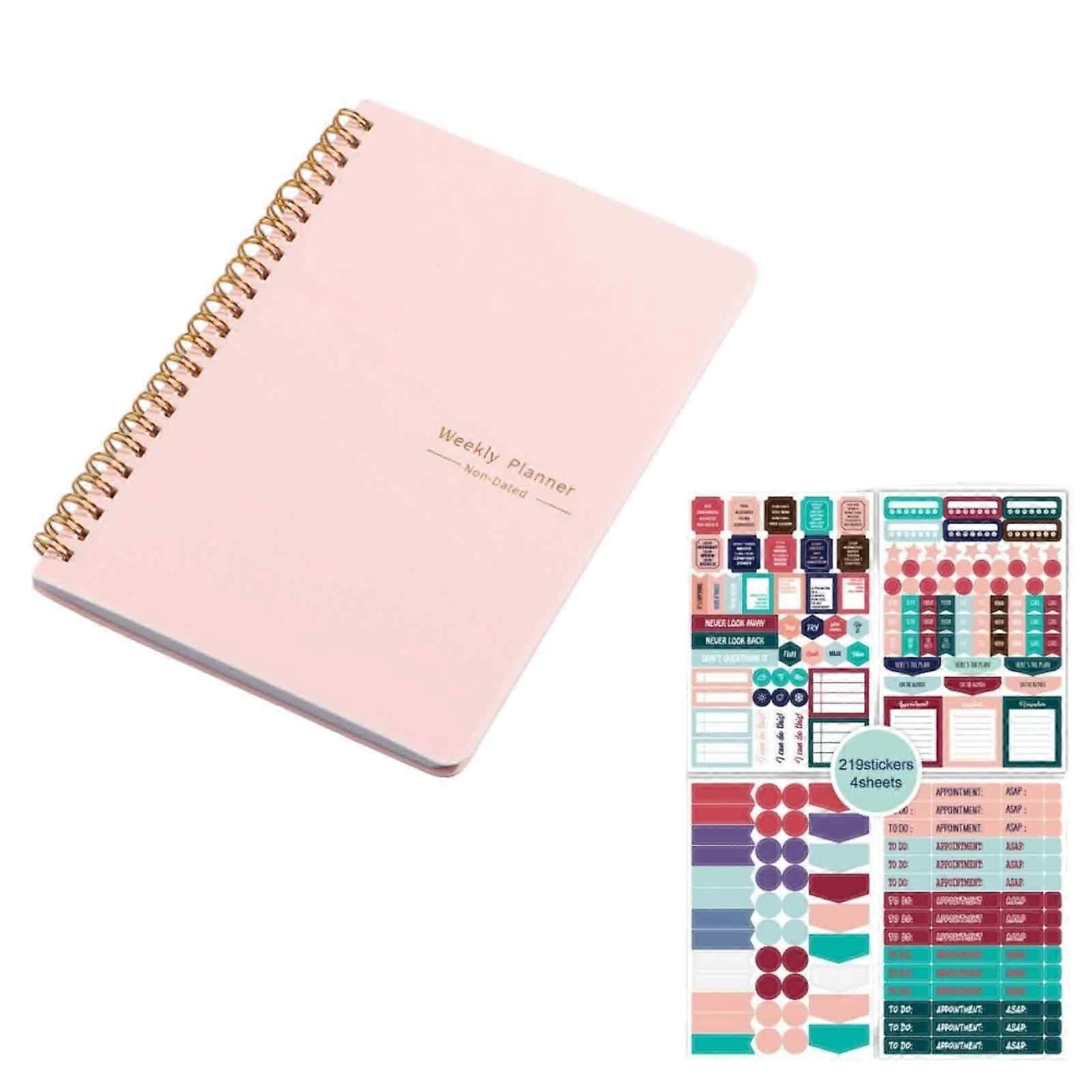 To Do List Notebook, A5 Weekly Planner Notebook, Daily Planner, 52 Weeks of Daily Planner Tracking for Daily Life, Work, Students