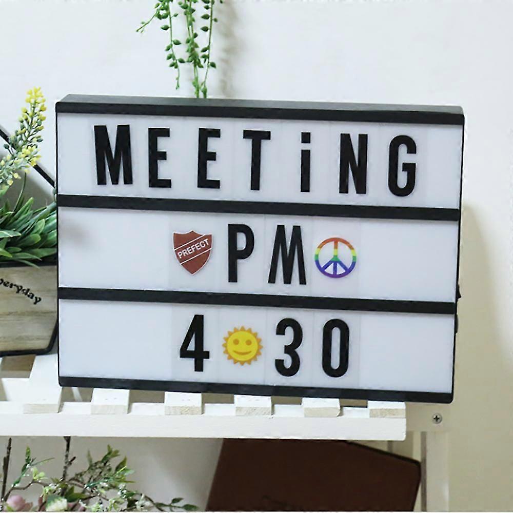 LED Night Light Box Size A4 A5 A6 Colorful Or Black Letter/Number/Symbol DIY Cards Table Lamp for Birthday Party Decoration Lamp